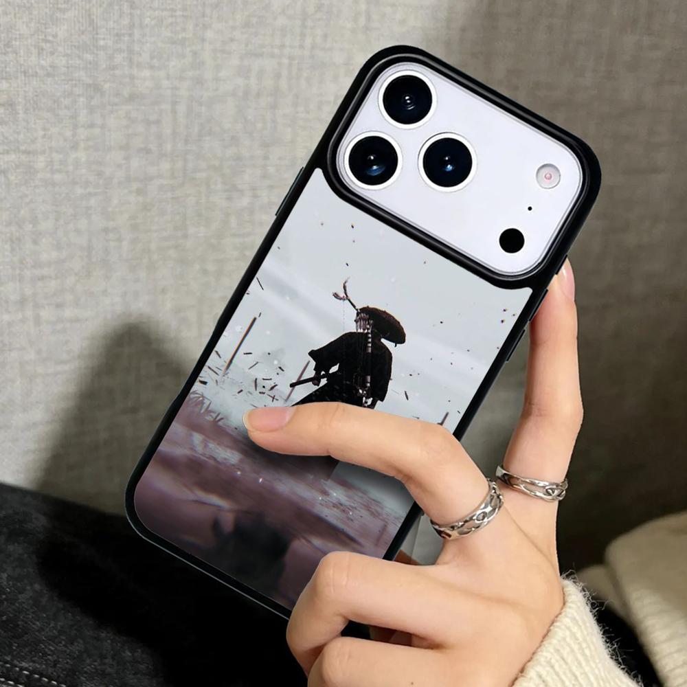 Capa Case for iPhone 17 Air 16 Pro Max 15 Plus 11 13 Mini 14 12 Back Phone Cover Bushido Samurai soft