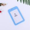 Plastic Double Sided Transparent Employees Work School Credential Badge Office Pass Id Card Holder Accessories Lanyard Decor