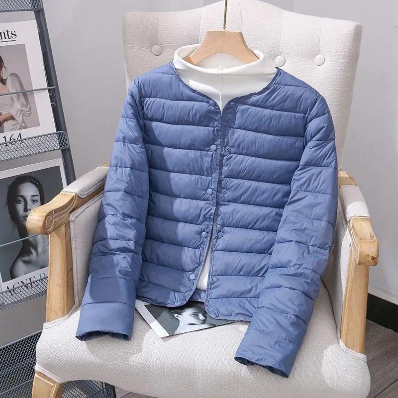 Giacca Invernale da Donna Taglie Forti Slim Calda Imbottita Leggera e Confortevole Top Corti Sottili Larghi Capispalla Femminili