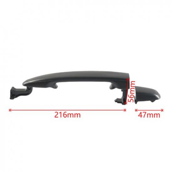 Black Rear Exterior Door Handle 69227-08030 6922708030 For Toyota Sienna 2004-10