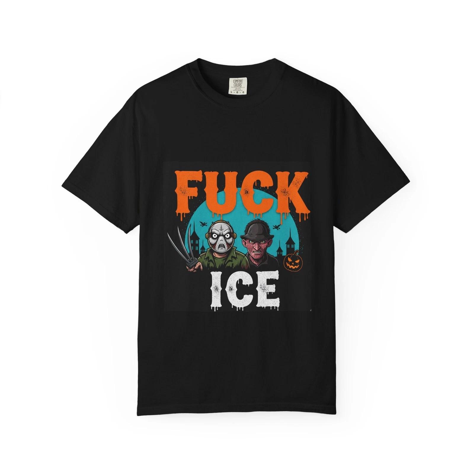 Halloween ICE Horror Graphic Tee, Unisex T-Shirt, Funny Halloween Shirt 2XL