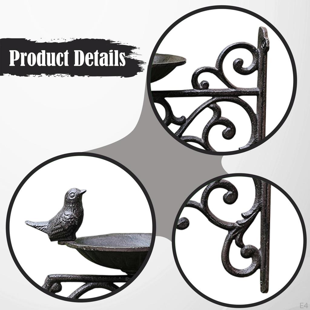 Vogelfutterhaus Bad Einfache Installation Futterstation mit Aufhängevorrichtung Metall für Holzzäune