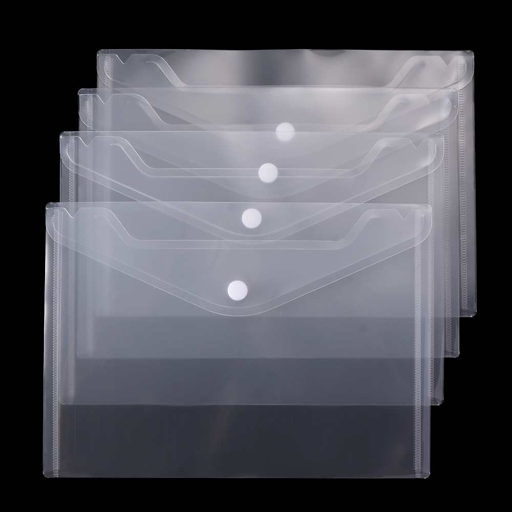 Wallet Office Plastic Paper Storage Folders Document Bags File holder File Bag A5/A4 Transparent