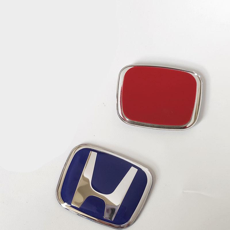 APH1 Car Wheel Emblem H-Sticker For Honda Civic Accord City CRV Jade Fit Odyssey Hybrid Steering Interior Modification