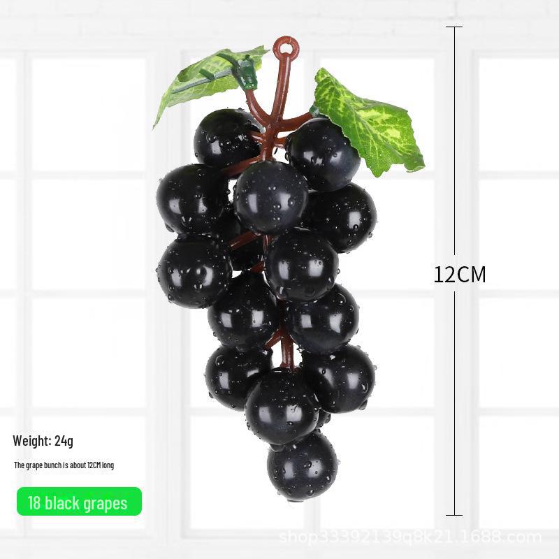 Kids' Educational Toys: Simulated Fruits - Grapes, Persimmons, Apples, Bananas - for Play, Decor, and Props