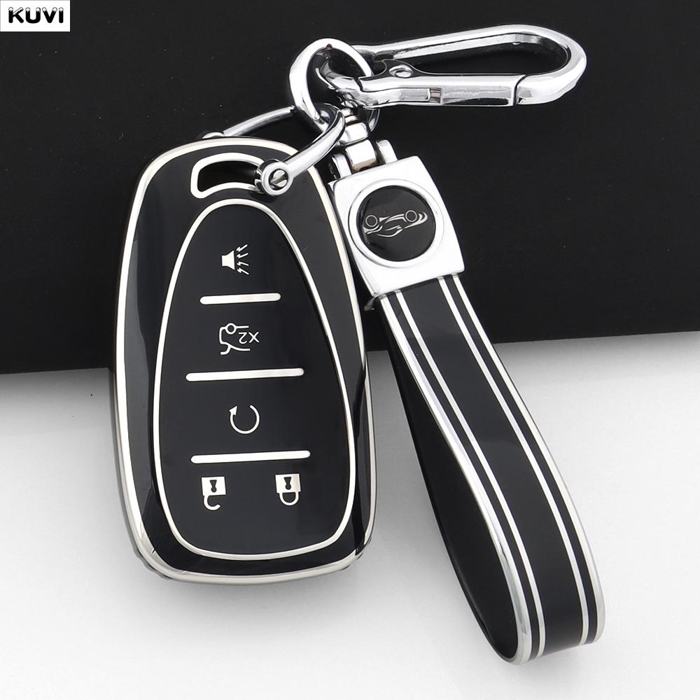 4 5 Buttons Tpu Car Key Case Cover For Chevrolet Chevy Malibu Camaro Cruze Traverse Spark Equinox Sonic Volt Bolt Accessories