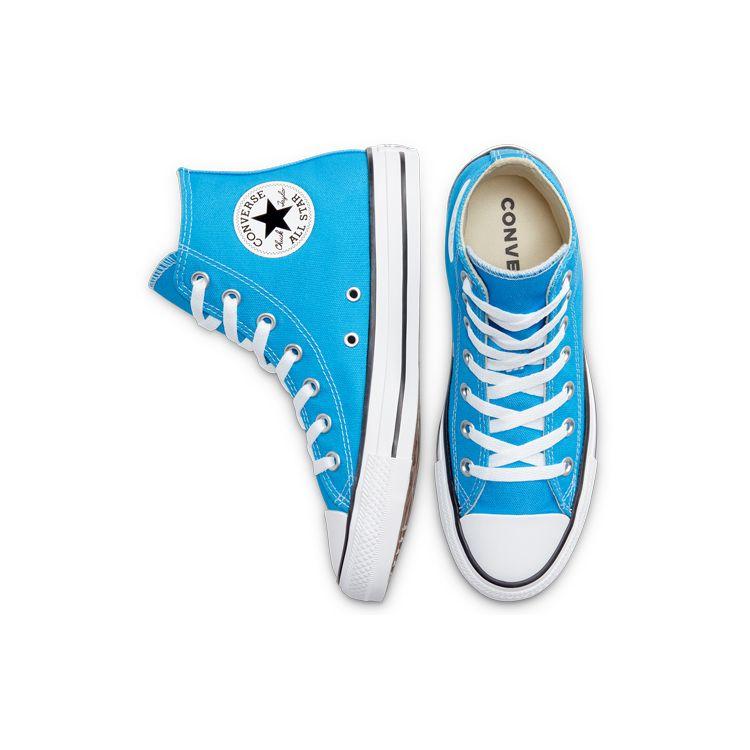 Converse Chuck Taylor All Star Comfortable Versatile Non-Slip Durable High-Top Canvas Shoes Unisex Sneakers Sky-Blue 168574C