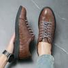 Fashion Casual and Fashionable Formal Shoes Men PU Outdoor Lightweight and Comfortable Derby Shoes Travel Shoes Size 39-47 Men Shoes