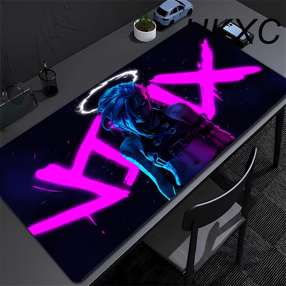 Arcane Jinx Anime Mouse Pad Large Computer Office Game Table Mats XXL Rubber Anti-slip Gaming Keyboard Mousepads Long Desk Pads