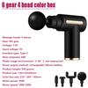 Smart Touch Screen Massage Gun High Frequency Body Muscle Relaxation Electric Massager With Portable Bag Therapy Gun For Fitness