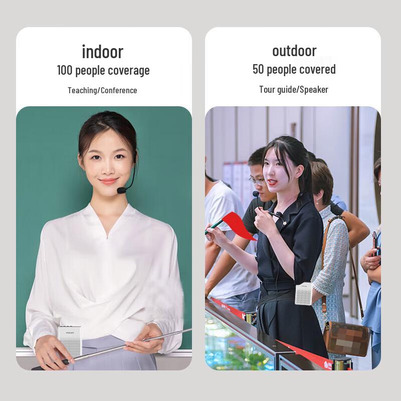 Philips SBM200 Portable Voice Amplifier & Speaker with Microphone