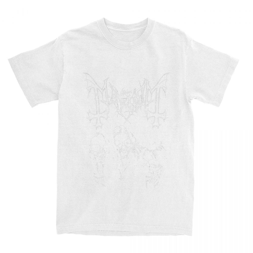 Men Women Band Mayhem Black Metal T Shirt Vintage 100% Cotton Tops Short Sleeve O-Neck Classic T Shirt Large Size T Shirt