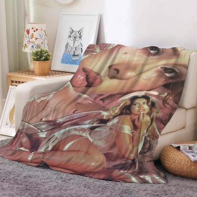 American Singer Kali Uchis Blanket For Sofa Office Bed Plane Travel Sleep Read Relax Camping Soft And Warm