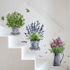 3pcs Wall Sticker for Kitchen Room Decor  Furniture Decoration Sticker for Living Room Home Decor  Watercolor Flower Pots