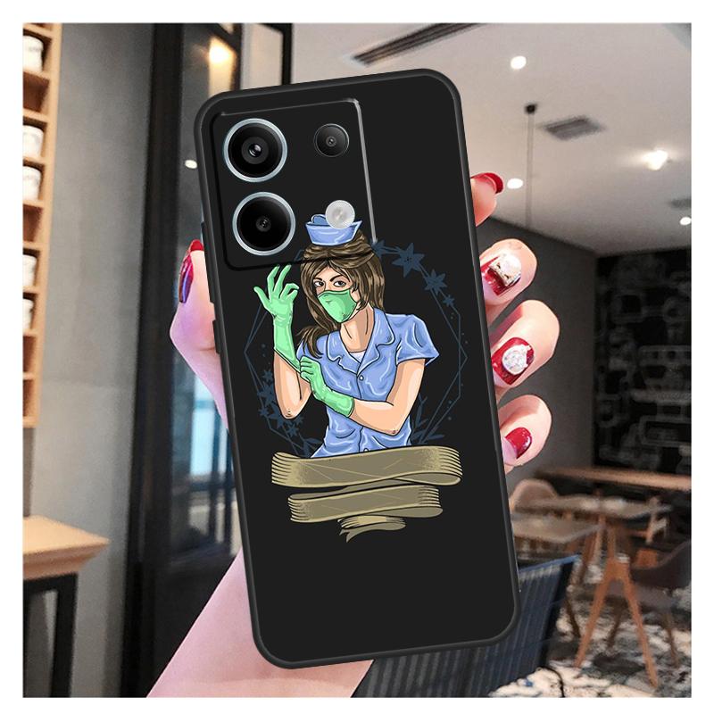 Cartoon Medicine Doctor Nurse Case For Xiaomi Redmi Note 13 12 11 9 10 Pro 9S 10S 11S 12S Redmi 13 12 10C 12C 13C Coque