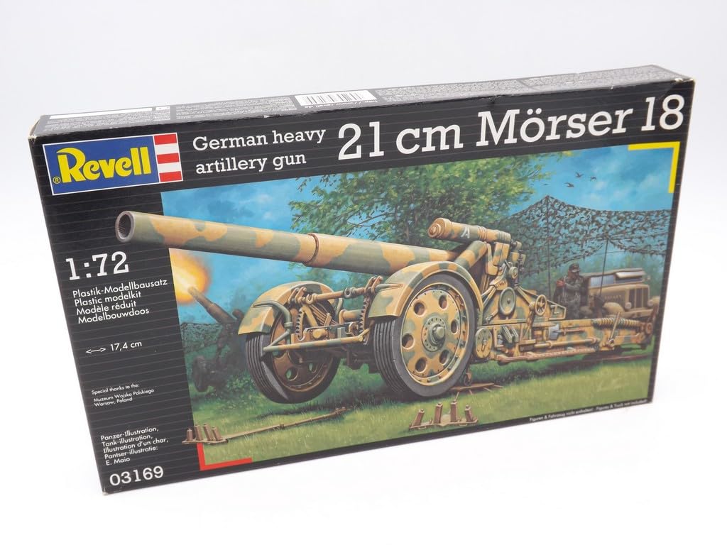 

Немецкая Revell 21см полевая пушка Mauser 18 03169 Пластиковая модель 1/72