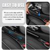 2PCS Upgraded Car Seat Gap Filler,Soft No Drop Seat Guard For Cars With Dual Slot Car Seats Gap Organizer For Storing Items & Filling Gaps,Versatile
