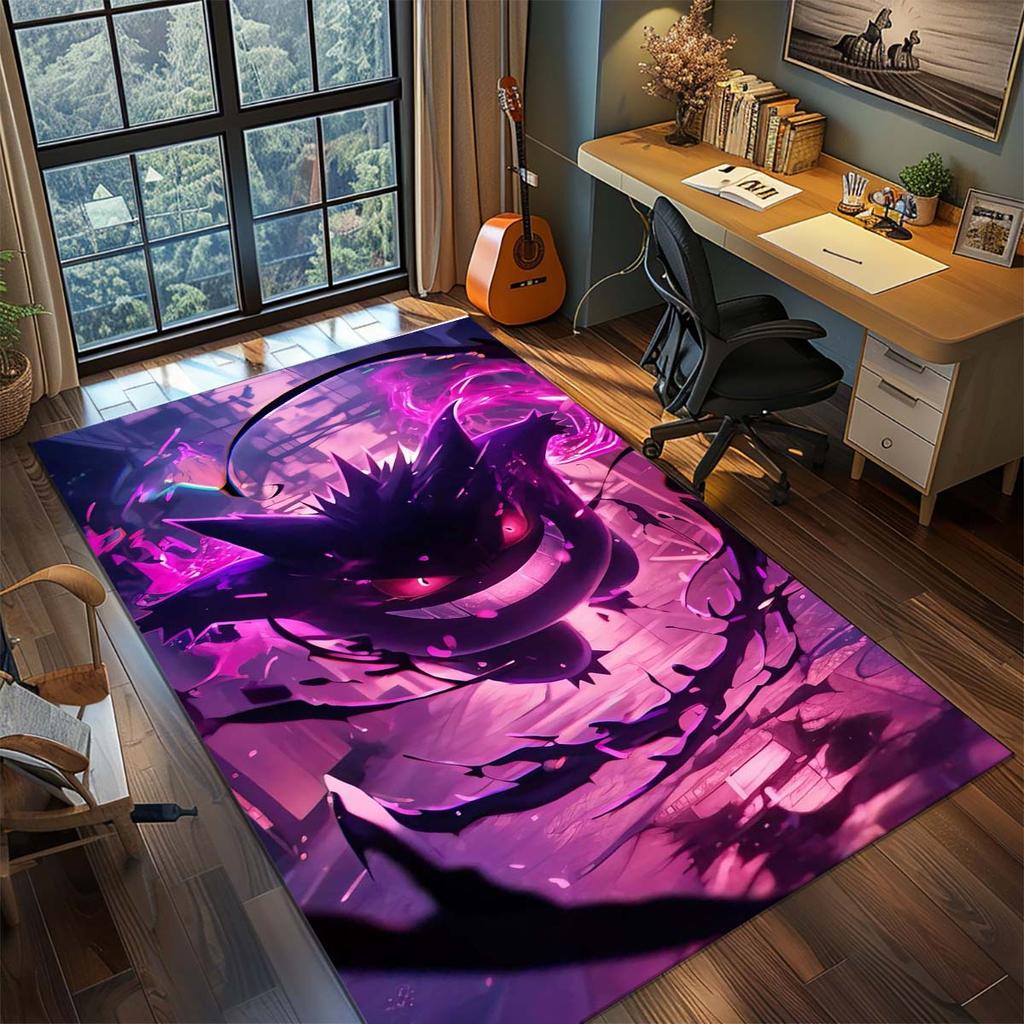 Pokemon Anime Rug Carpet Large Area Rug Non Slip Washable Floor Mat Gamer Room Bedroom Home Decor -QJY