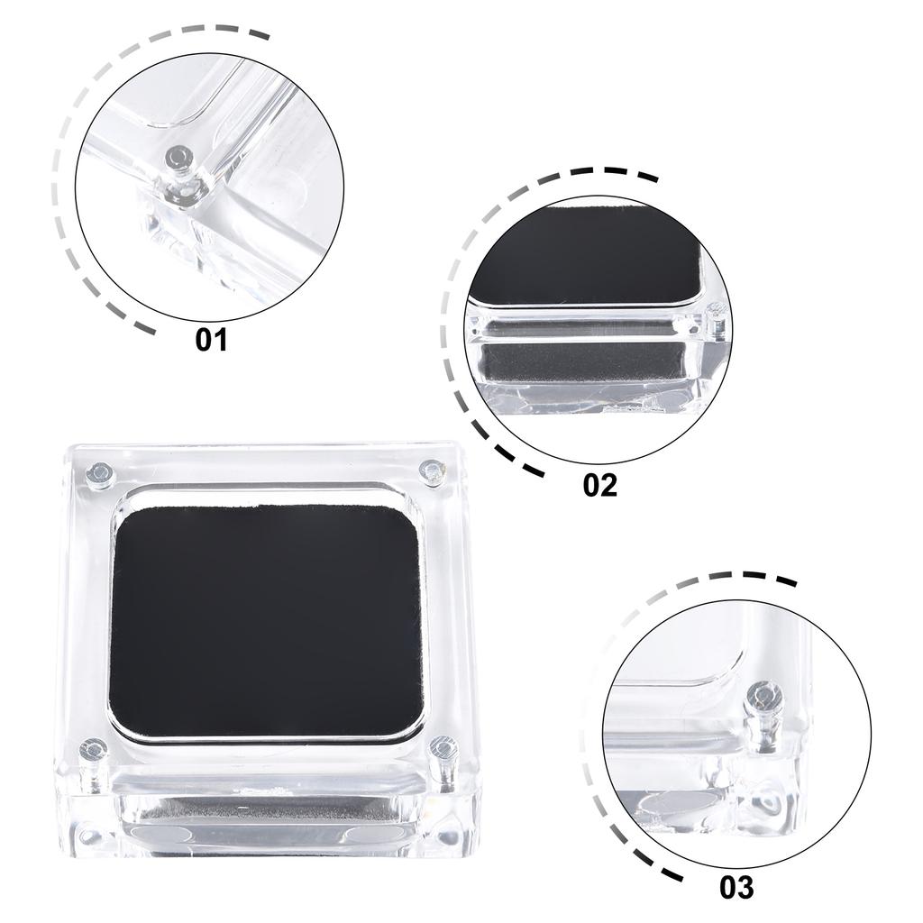 Brand New Jewelry Display Box Gem Box Diamond Display Stand Plastic Stylish Versatile Storage Case Acrylic Display Stand