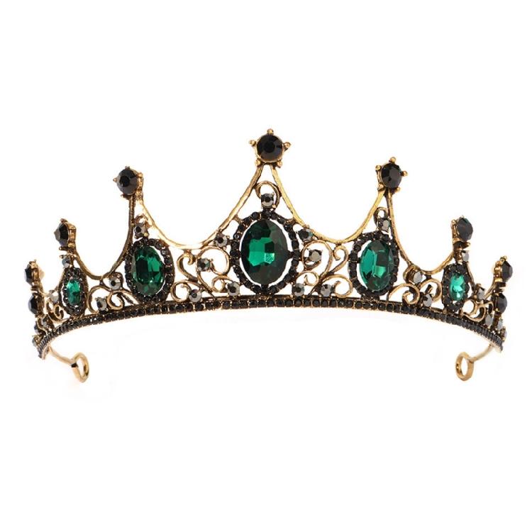 Elegant Rhinestones Crowns Hair Accessory Theater Costume Props Lightweight Metal Bridal Party Headpiece