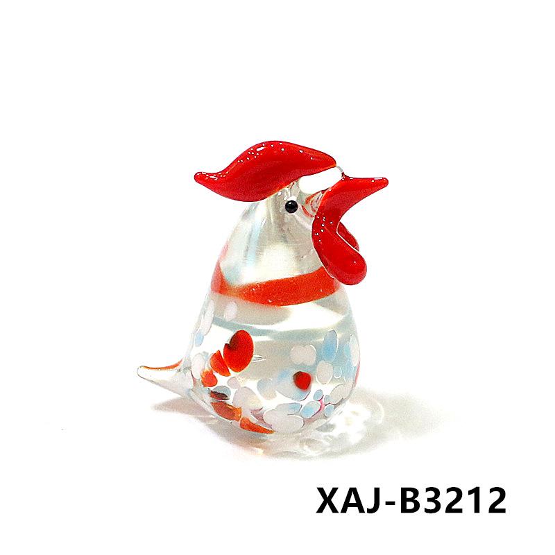 Easter Decor Kawaii Glass Chick Ornaments Cute Animal Mini Figurine for Diy Fairy Garden Dollhouse Home Desk Decoration Supplies