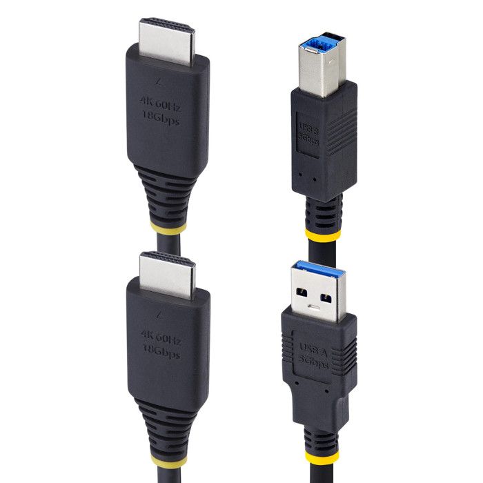 StarTech.Com Cavo KVM HDMI e USB 4K60Hz 3m Nero HU12210 - Accessori per computer
