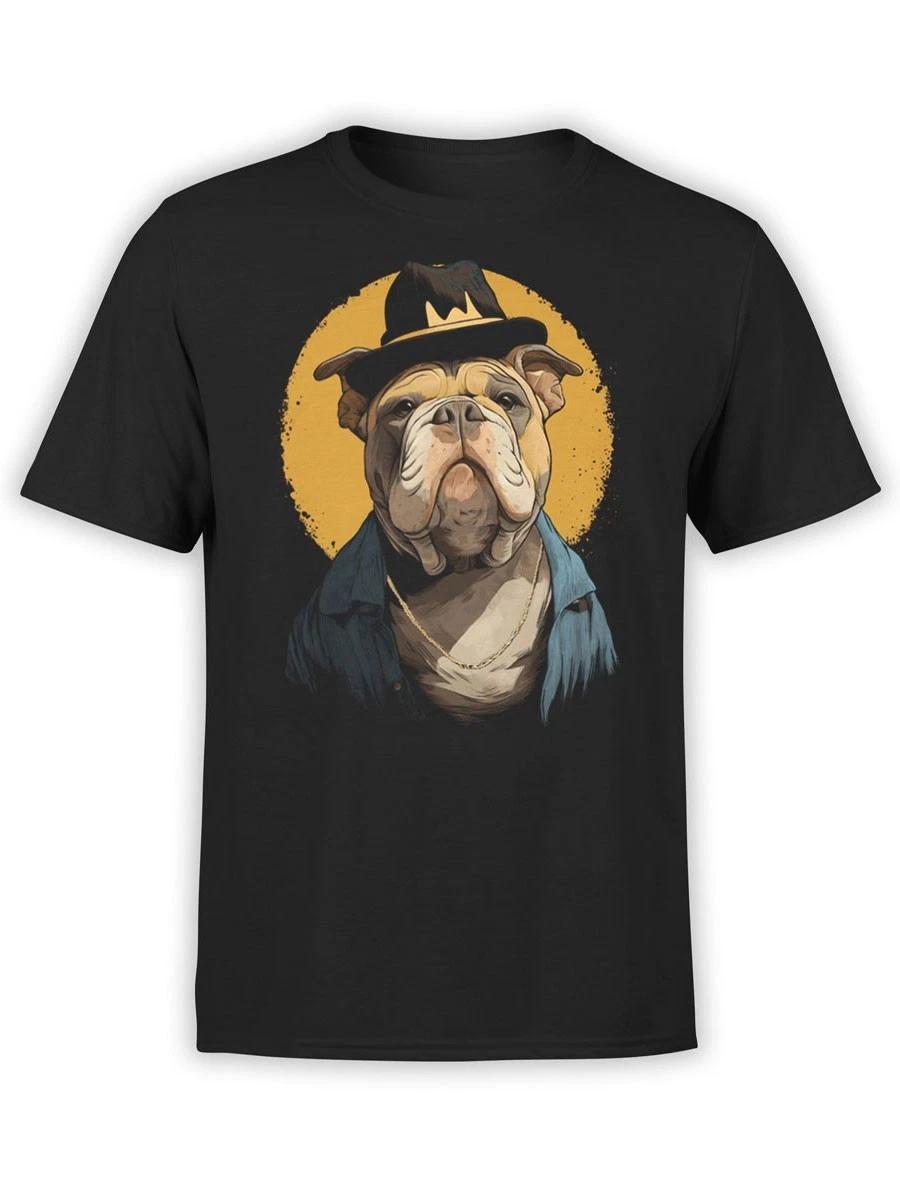 FANTUCCI Boss Bulldog T-Shirt | Cool Dog Graphic Tee | Unisex L