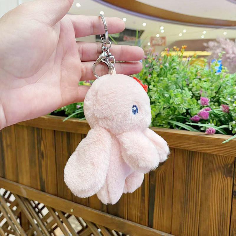 Strawberry Lovely Rabbit Keychain Plush Toy Adorable Stuffed Animal Gift Idea