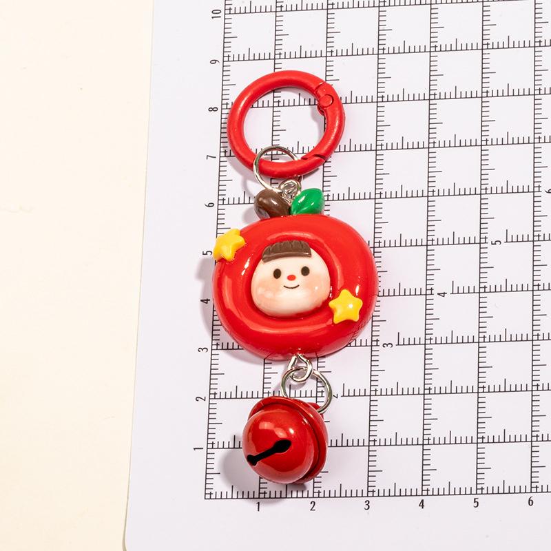 

Рождественская кукла Duomei из смолы брелок для ключей с изображением оленя, рождественского венка, яблока, маленькой девочки, брелок для рюкзака, подвески, подарок