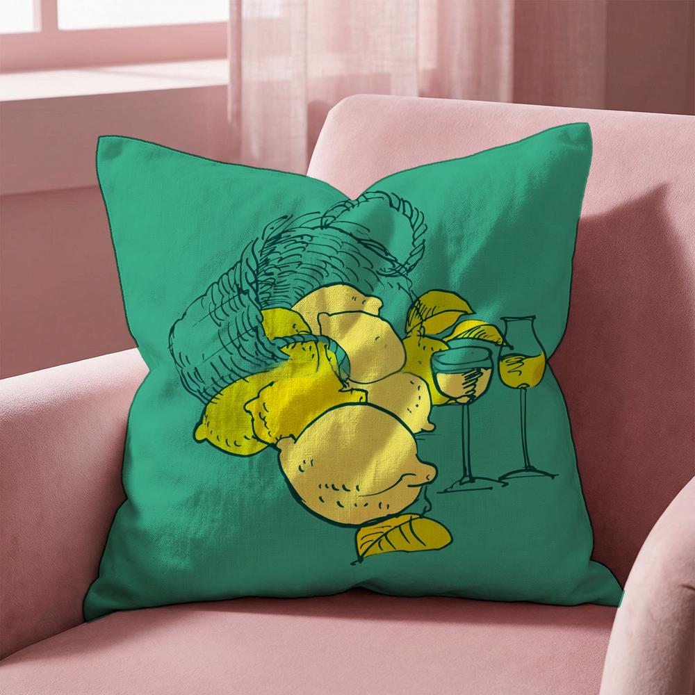 Limoncello Cocktail Kissenbezug Mehrzweck-Kissenbezug für Zuhause & Auto - Wendbar, Weich & Strapazierfähig für den täglichen Gebrauch