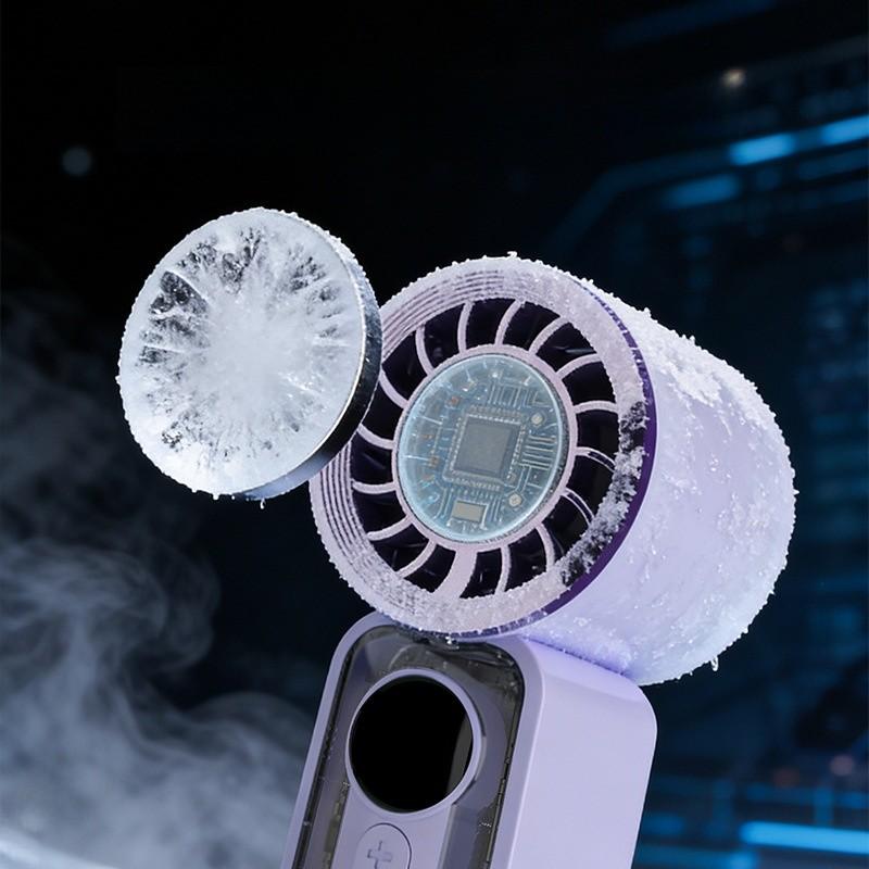Portable Handheld Fan With Cooling Function And Usb Rechargeable For Travel And Outdoor Use
