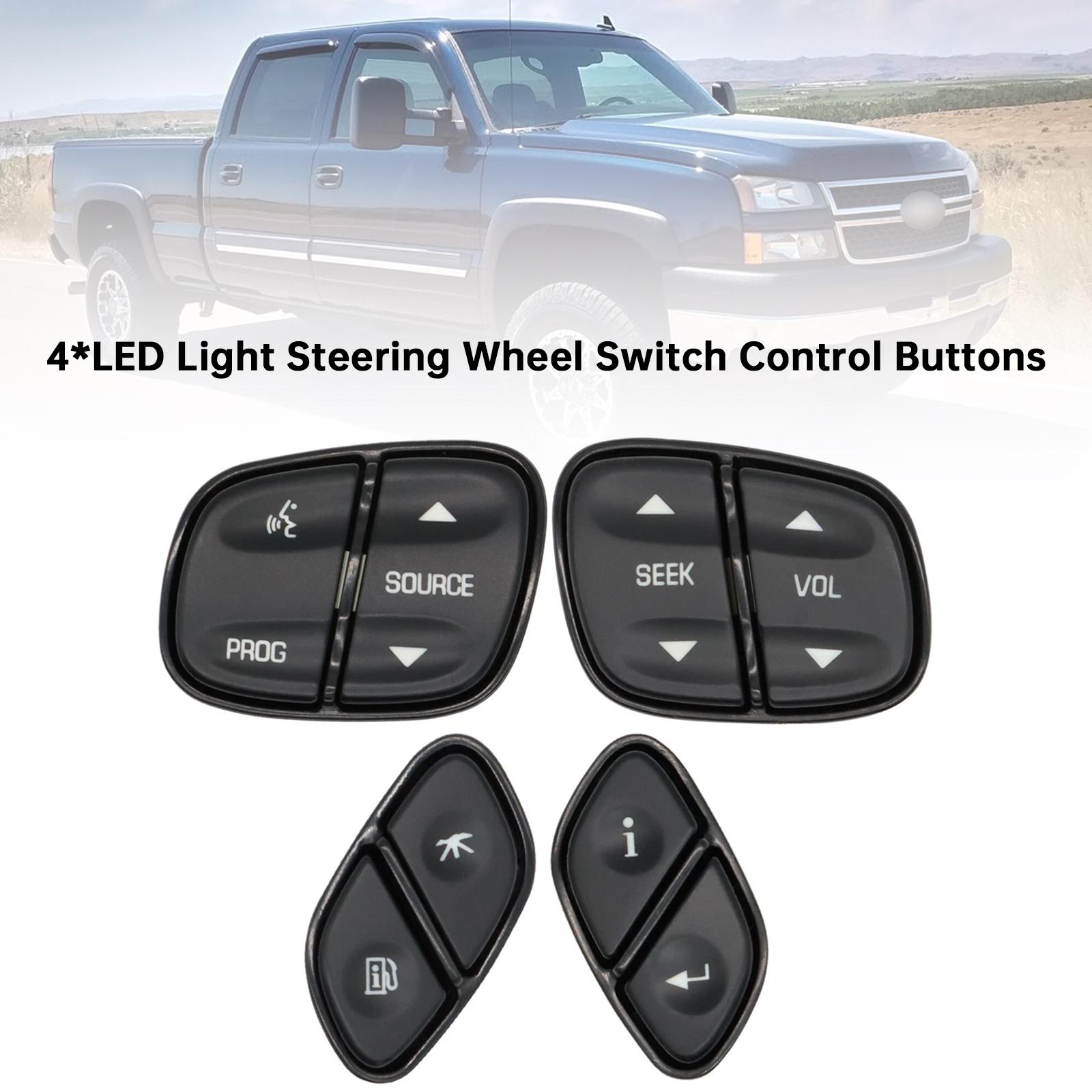 4Light Steering Wheel Switch Control Buttons For Chevy Suburban 2003-2006