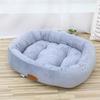 Autumn/Winter Warm Velvet Pet Bed: Thickened Oval Cat & Dog Bed