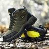 Cross-Border Plus Size Winter High-Top Hiking Shoes: Cotton-Padded, Warm, Fleece-Lined, Leather, Outdoor Casual Snow Boots for Couples.