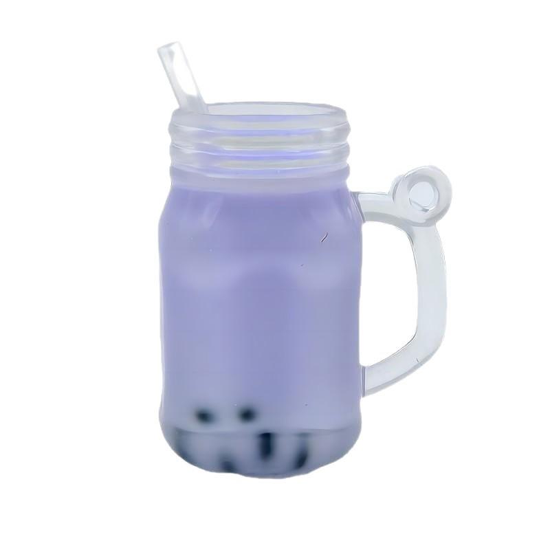 DIY Einmachglas Milchtee Macaron Schlüsselanhänger & Federmäppchen Anhänger