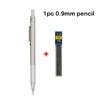 Full Metal Mechanical Pencil Set 0.3 0.5 0.7 0.9 1.3 2.0mm Art Drawing Automatic Pencil with Leads Office Kawaii School Supplies