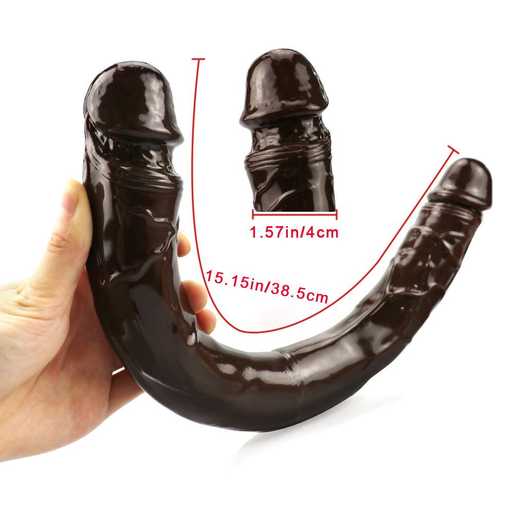 MoDi Double Head Dildo Long Realistic Double Ended Dildo Flexible Big Penis for Women Masturbator Sex Toys for Lesbian