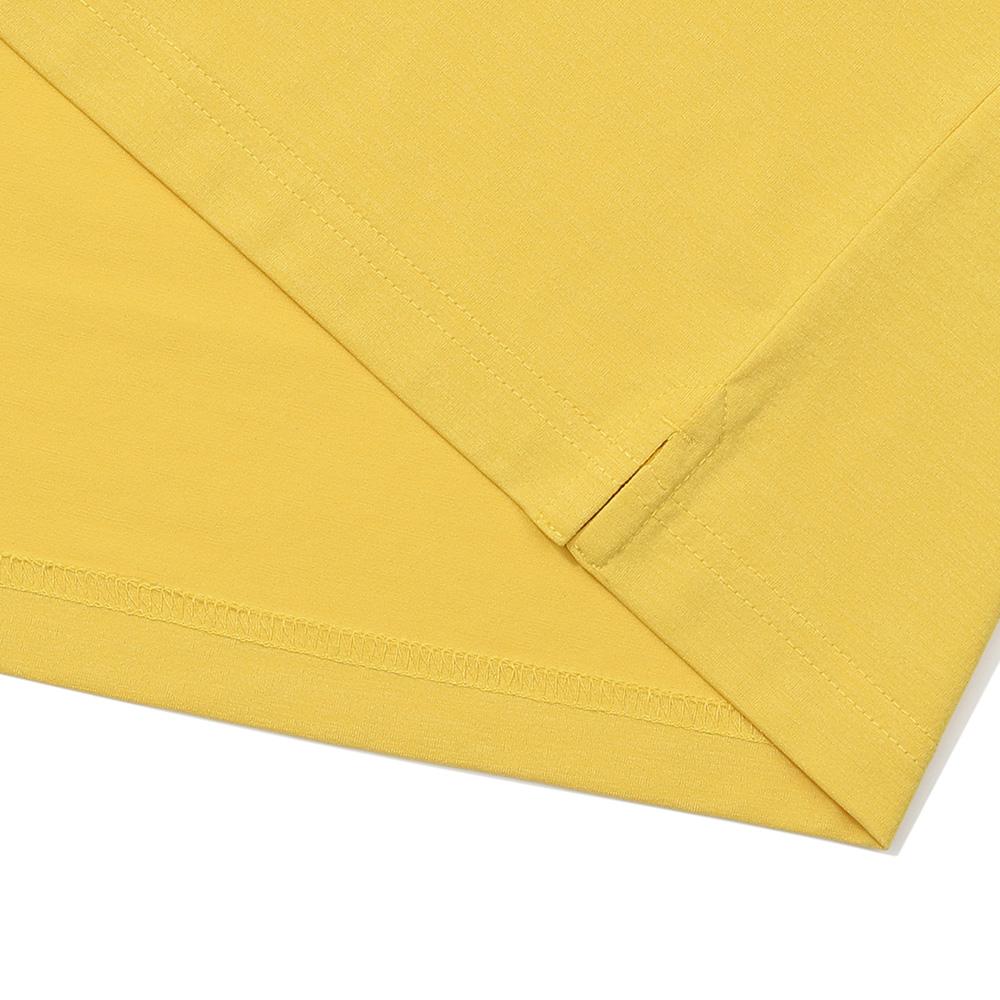 MALBON GOLF Yacht Club Uni Round T-Shirt Yellow