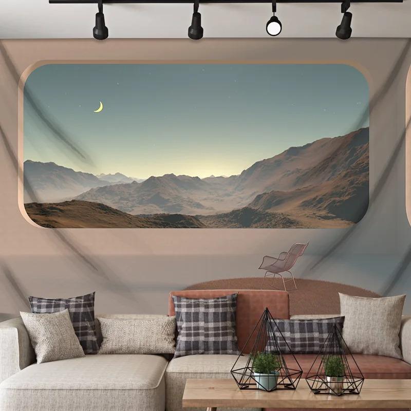 French Simple Scene Pattern Hanging Cloth Home Wall Decoration Tapestry Bedroom Living Room Tapestry