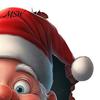 Holiday Interior Wall Decor Funny Santa Toilet Sticker, Christmas Lid Decal, Self-Adhesive, 3D Home Party Supplies Hole Waterproof PVC Sticker