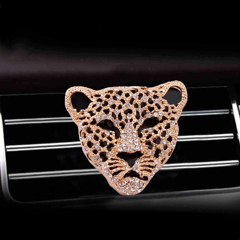 Money Leopard with Diamonds Car Air Conditioning Outlet Perfume Car Perfume Car Interior Accessories Car Fragrance