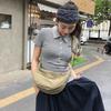 Underarm bag, crescent bag, dumpling bag, large capacity canvas women's bag, bag, light storage, new models
