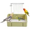 ABJI-Automatic Bird Bath With Pump, Parrot Shower Bath Bathtub For Conures Finches, Lovebirds Water