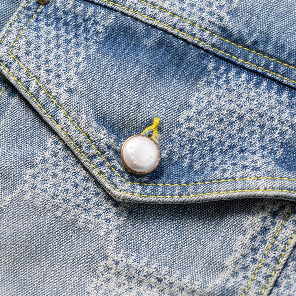 Louis Vuitton SS24 Denim Jacket Men's Blue 1AFHUC
