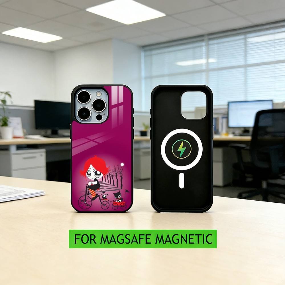 

Ruby G-Gloom And Doom K-Kitty Phone Case For iPhone17,16,15,14,13,12,11 Plus,Pro Magnetic For Magsafe Wireless Charging iPhone12
