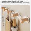 Kreativer Welleneisenhaken Reihenhaken Kein Locher Holzbügel INS Einfacher multifunktionaler Garderobenhaken für die Veranda im Badezimmer