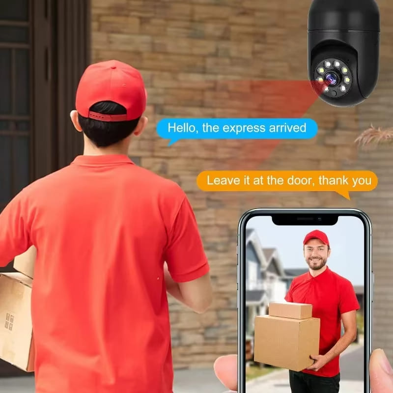 LS VISION 1080P Full-HD E27 Žárovková sledovací kamera Noční vidění 2,4G 5G WiFi Sledovací kamera Zabezpečení IP kamera Sledování člověka Video Sledování