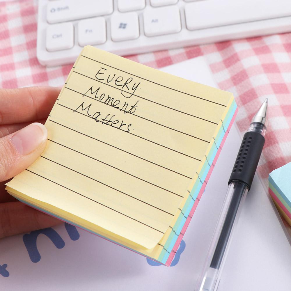

200 листов N Times Line Sticky Notes Самоклеящиеся маркеры для записей для школьников Бумага для заметок Тетрадь 7.6*7.6cm
