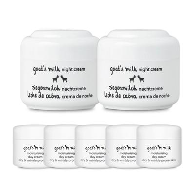 Goat`s Milk Night Cream 50ml X 2 + Day Cream 10ml X 5