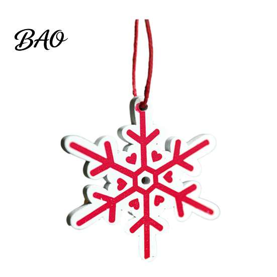 Rustic Christmas Decor Tree Wooden Pendant, Vintage Cartoon Ornament with Lanyards, Heart Star Shaped Pendants Lightweight Pendant for Holiday